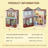 DIY Miniature House Kit, CUTEROOM Wooden Dollhouse Kit Mini House Making Kit with Furnitures, DIY Dollhouse Kit Birthday Gift for Women and Girls (Candy Cake) view 2