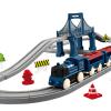 Colaxi 40 Pieces Train Set, Railway Learning Educational Toys, Electric Track Accessories Car Set for 3 4 5 6 7 8+ Year Old Toddlers, Blue view 3
