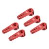 MECCANIXITY 5 Pcs Aluminum Alloy 25T Steering Servo Single Arm Horn Red for DIY RC Car/Boat/Airplane Boat Accessories view 1