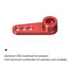 MECCANIXITY 5 Pcs Aluminum Alloy 25T Steering Servo Single Arm Horn Red for DIY RC Car/Boat/Airplane Boat Accessories view 3