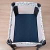 david's kids 2 Pack Waterproof Mini Crib Mattress Protector, Fit Pack N Play, Playard and Mini Crib Mattresses, Ultra Soft Breathable Pad Cover for Boys Girls Neutral, Grey & Navy Blue Checker view 3