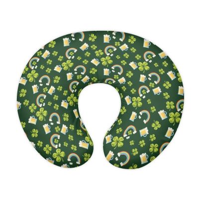 HUIACONG Alfalfa Grass Nursing Pillow Cover Beer Rainbow Breastfeeding Pillow Slipcover Cute Green Feeding Cushion Cover St. Patrick's Day Baby Sitting Support for Baby Girls & Boys