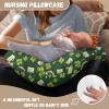 HUIACONG Alfalfa Grass Nursing Pillow Cover Beer Rainbow Breastfeeding Pillow Slipcover Cute Green Feeding Cushion Cover St. Patrick's Day Baby Sitting Support for Baby Girls & Boys view 4