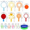 Roberly 18 PCS Big Bubble Wands Toys Set with Solution, Tray, Soft Racket, Bulk Funny Bubbles Making Toys for Kids Summer Outdoor Activities Game Birthday Party Favors view 2