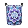 Foruidea Floral And Modern Bohemian Laundry Basket,Laundry Hamper,Collapsible Storage Bin, Oxford Fabric Clothes Baskets,Nursery Hamper For Home,Office,Dorm,Gift Basket view 1