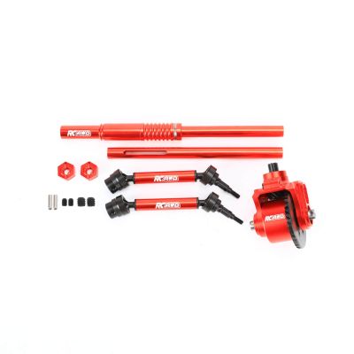 2pcs Drive Shafts Diff Set 40Cr Steel Gear Center Driveshaft Aluminium for 1/10 Arrma Vorteks Granite 4X2 Boost Mega 550 Upgrade to 4WD Hop-ups