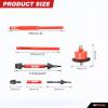 2pcs Drive Shafts Diff Set 40Cr Steel Gear Center Driveshaft Aluminium for 1/10 Arrma Vorteks Granite 4X2 Boost Mega 550 Upgrade to 4WD Hop-ups view 2