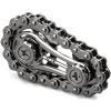 Cool Sprockets Fidget Bike Chain Hand Roller for Anxiety Relief, Assemble Fidget Spinner Ring Toy for Gift, Metal Fingertip Spinning Sensory Toy for Adult Kid 4-8 8-12 view 1