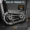 Cool Sprockets Fidget Bike Chain Hand Roller for Anxiety Relief, Assemble Fidget Spinner Ring Toy for Gift, Metal Fingertip Spinning Sensory Toy for Adult Kid 4-8 8-12 view 2