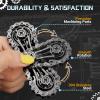 Cool Sprockets Fidget Bike Chain Hand Roller for Anxiety Relief, Assemble Fidget Spinner Ring Toy for Gift, Metal Fingertip Spinning Sensory Toy for Adult Kid 4-8 8-12 view 3