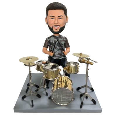 Custom Bobblehead Dolls Drummers, Personalized Bobbleheads Drummers Gifts, Cool Gifts For Drummers, Birthday Gifts For Drummers
