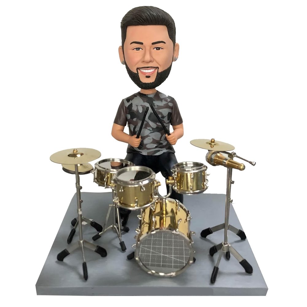 Custom Bobblehead Dolls Drummers, Personalized Bobbleheads Drummers Gifts, Cool Gifts For Drummers, Birthday Gifts For Drummers