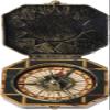 1Pc Bronze Compass Toy, Nautical Compass Pirate Captain Costume Toy Halloween Party Cosplay Decoration Deft Design, Toys and Games view 1