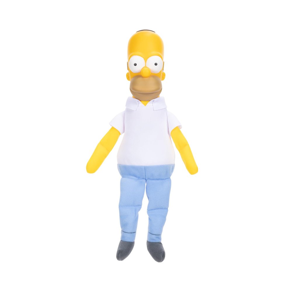 Shelf Talkers Homer 12" Talking Plush from The Simpsons, Pull String Toy Collectible Plush