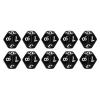 12 Sided Dice Set, 40 Pieces, Black, Plastic Polyhedral Dice for Board Games, Education, Entertainment view 1