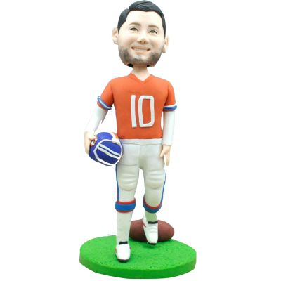 Custom Bobbleheads Football Funny Personalized Doll, Personalized Football Gifts For Him,Personalize Football Bobbleheads Playing Football Coach,Best Football Gifts For Men,Birthday Gift