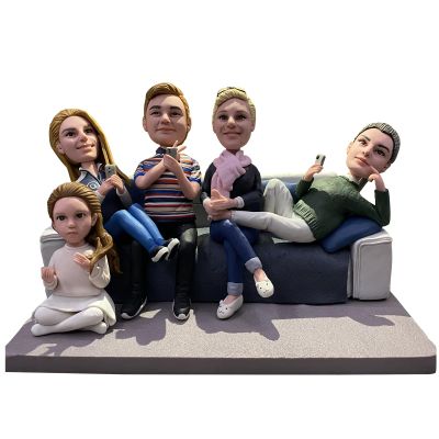 Custom Bobblehead Family Personalized Doll, Custom Bobbleheads Figurine Elegant Sculpture Gift