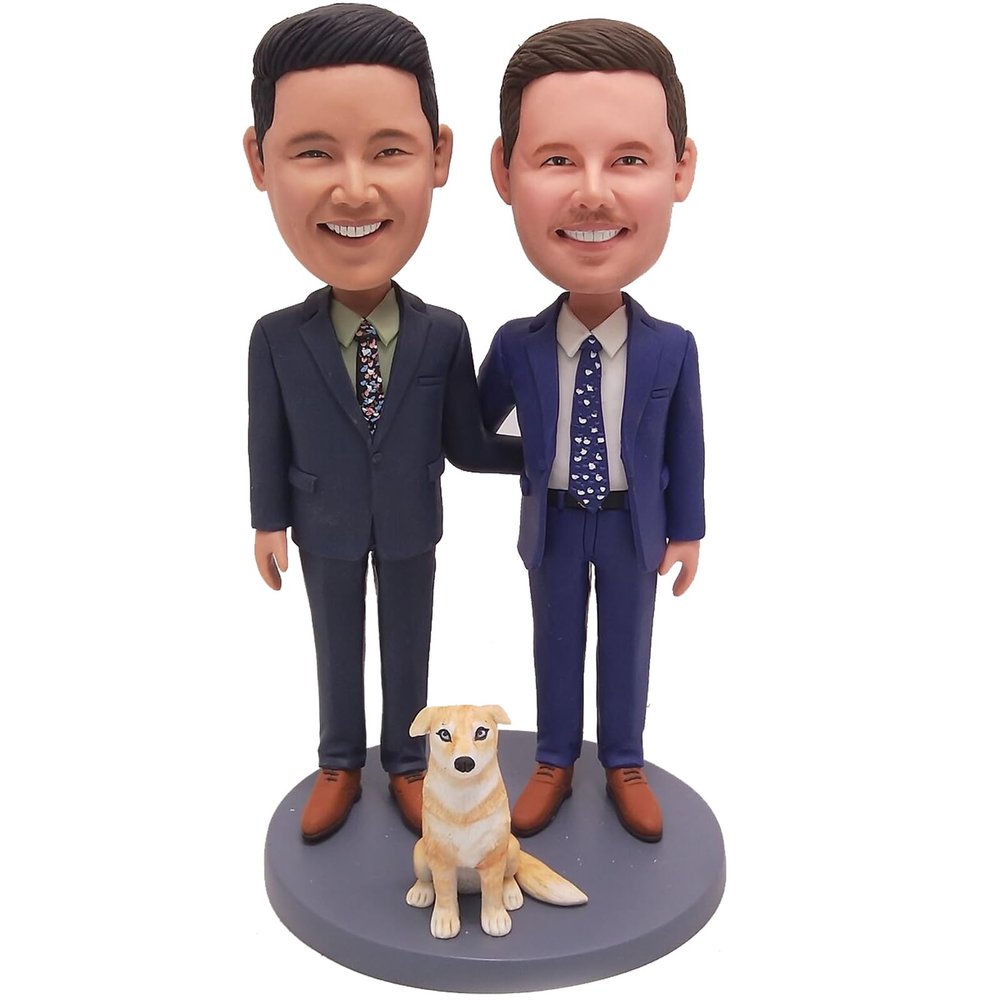 Custom Bobblehead Dog,Custom Pets Bobblehead,Custom Cat Bobblehead,Dog wedding caketopper,Bobble Head Gifts,Pets Birthday (Animal 01)