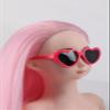 Anstar Mannequin Head with Hair, Doll Head for Hair Styling Training Head Manikin Practice Cosmetology Styling Hairdressing Training Braiding Heads with Clamp Holder (Pink) view 2