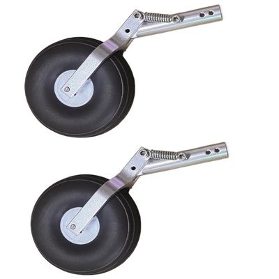 DAYUDDRICAR RC Model Airplane D5/D4 125mm Double Spring Shock Absorber Kneeling Landing Gear with 2.75" PU Wheel Kit for 3-6kg RC Model Airplane Plane Accessories