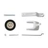 VERBANA Airplane Landing Gear, RC Model Airplane Mini Steering Tail Wheel Retract Steering Tail Wheel Assembly Landing Gear Kit Set for RC Model Airplane Plane Accessories Part view 3