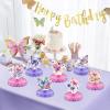 10PCS Butterfly Centerpieces for Tables Butterfly Girls Birthday Decorations Honeycomb Table Toppers for Baby Shower Gender Reveal Spring Tea Party Mother's Day Easter Decor view 4