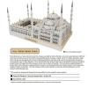 NATEFEMIN DIY Paper Architecture Model, 3D Paper Blue Mosque Sudan Model, Meaningful Gifts for Boys & Girls (Unassembled Kit) view 3
