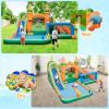 BOUNTECH Inflatable Water Slide Bounce House, 9 in 1 Dual Slides Kids Water Park Jump Castle w/Water Soccer, Splash Pool, Water Slides Inflatables for Big Kids 3+, Water Bounce House for Outdoor view 2