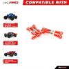 RCAWD Bolded Turnbuckles Link Tie Rod 6pcs for Arrma 1/10 Vorteks Senton Granite Mega 550 Upgrade Parts view 2