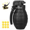 Toy-Hand Grenade for CS Battle Game,with 9 Foam Ammo Model Tactical CS-Grenade Fun Impact Gel Toys Halloween Outdoor Sport for Age 14 Years Old and up and Adults,Black view 1