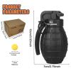 Toy-Hand Grenade for CS Battle Game,with 9 Foam Ammo Model Tactical CS-Grenade Fun Impact Gel Toys Halloween Outdoor Sport for Age 14 Years Old and up and Adults,Black view 3
