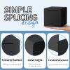 6" Piggy Bank for Adults for 2026 Savings, Must Break to Open Adult Piggy Bank for Cash, Interactive DIY Assembled Unopenable Money Savings Box (Black) view 3