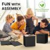 6" Piggy Bank for Adults for 2026 Savings, Must Break to Open Adult Piggy Bank for Cash, Interactive DIY Assembled Unopenable Money Savings Box (Black) view 4
