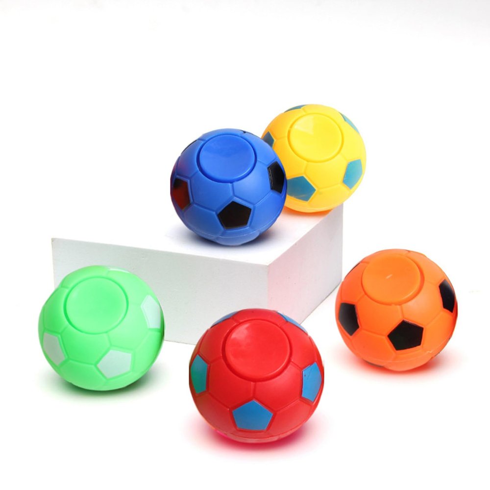 6Pcs Soccer Ball Fidget Spinners - Hand Fidget Spinner Soccer Balls,Stress Relief Football Props Rotatable Fidget Soccer Balls,Relief Vent Props Desk Fidget Props(3.5/5.5cm)