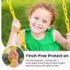 DECORLIFE Toddler Swing, Baby Swing Outdoor High Back Full Bucket Swing Set, 330lb Capacity, Safety Design, Plastic-Coated Chains and Quick-Snap Carabiners for Backyard, Playground view 3