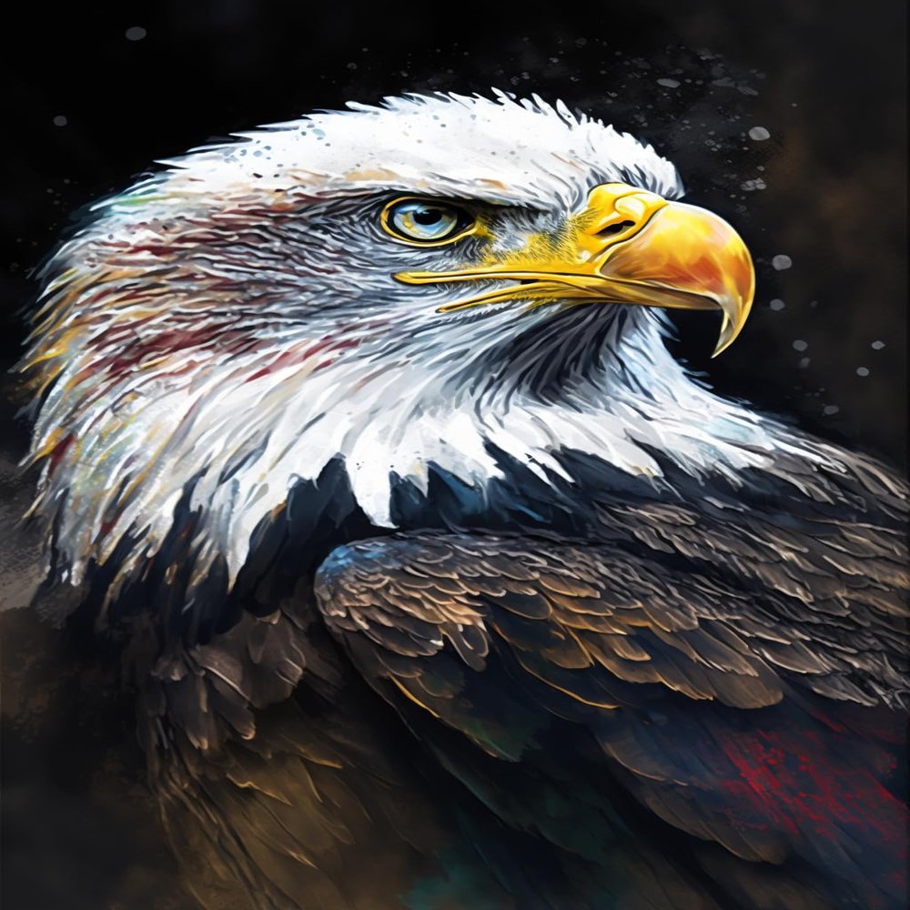 Handsome Eagle - 500 Pieces Adult Wooden Puzzles - for All Jigsaw Puzzle Toy Lovers - Spend Time Getting a Sense of Achievement Beautiful Gift