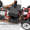 1/28 RC Drift Car,with LED Car Lamp/130 Brushed Motor/Alloy Chassis/2.4GHz Control/4WD System/30KM/H High Speed,RC Sport Racing Car for Adults and Boys Gifts () (3 Batteries) view 3
