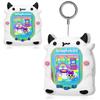BEARDDO Silicone Case Compatible with Tamagotchi Uni Case, Cute Cartoon White Cow Virtual Pet Game Machine Protector Cover for Tamagotchi Uni Accessories with Ring Lanyard (White Cow) view 1
