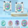 BEARDDO Silicone Case Compatible with Tamagotchi Uni Case, Cute Cartoon White Cow Virtual Pet Game Machine Protector Cover for Tamagotchi Uni Accessories with Ring Lanyard (White Cow) view 2