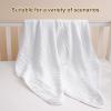 david's kids 2 Pack Hooded Baby Towels, 100% Muslin Cotton 6-Layer Ultra Soft Breathable Absorbent Baby Bath Towels for Infant and Toddler, Newborn Essentials, Large 32x32Inch, White view 2