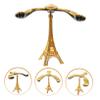 Totority Ornaments Balancing Bird Statue Balance Eagle Balance Bird Gravity Self Balance Toy Eiffel Tower Sculpture Balancing Bird Ornament Kid Toy Wheel Household Zinc Alloy view 2