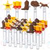 30 Pcs Bubbles Party Favors Mini Bubble Wands Tube Bulk Theme Maker Goodie Bags Stuffer Prizes Birthday Gift for Solution(Western) view 1