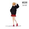 1/12 Scale Female Clothing Hoodie and Skirt Set,for 6 inch Woman Action Figure TBLeague/JIAOU Doll/Phicen Body view 2