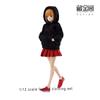 1/12 Scale Female Clothing Hoodie and Skirt Set,for 6 inch Woman Action Figure TBLeague/JIAOU Doll/Phicen Body view 4