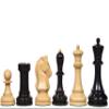 Reproduced 1950 Dubrovnik Bobby Fischer Chess Pieces  Ebony Wood | 4.25" King | Weighted Staunton Wooden Chess Set view 1