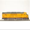 Broadway Limited 2510 Baldwin Centipede A-A Set, UP #1600A/1601A Set, Yellow & Gray, Both Units w/ Paragon4 Sound/DC/DCC, HO view 2