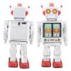 Metal Tin Robot Wind Up Toys, 13.39x6.69x5.12in Electric Rotating Vintage Toys with Walking & Rotating, Gun Sound for Collection, Party, Birthday, Festival view 1
