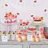 Balterever 36pcs Strawberry Baby Shower Cupcake Toppers Strawberry Baby Shower Decorations A Berry Sweet Baby is On the Way Decors for Strawberry Party Supplies view 3