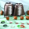 Nuogo 48 Pcs Football Party Favors Supplies Include Goodie Bags, Bracelets, stress Balls, mini Keychain, 12 of Each, for Football Theme Birthday Party Supplies view 4
