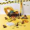Construction Pinata Dump Truck Pinata for Boy Kids Construction Birthday Party Tractor Excavator Car with Vehicles Toys Bracelets Stickers Tapes Confetti Tools view 2